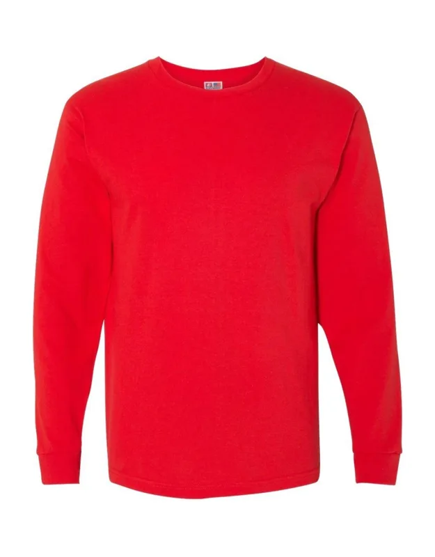 Usa-made 100% Cotton Long Sleeve T-shirt