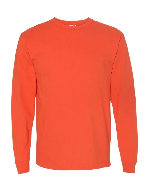 Usa-made 100% Cotton Long Sleeve T-shirt