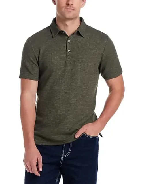 Regular Fit Stretch Waffle Polo Shirt