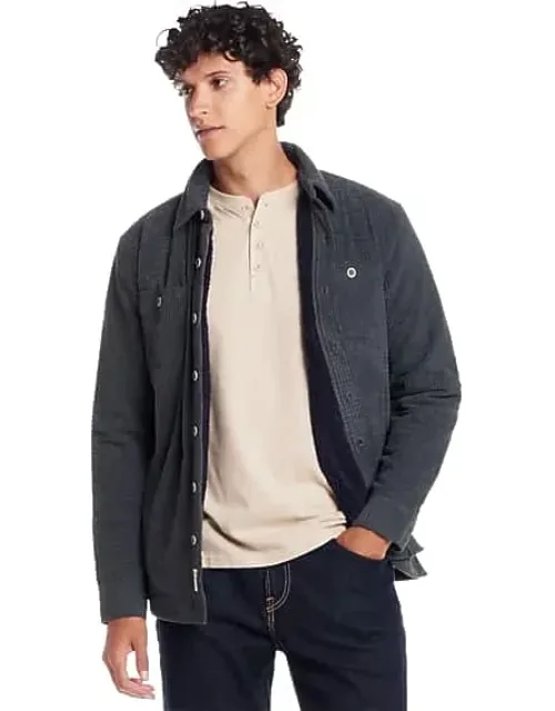 Regular Fit Sherpa Lined Grid Shirt Jacket