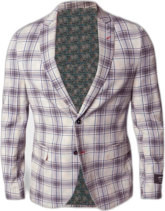 Descartes Brooksy Plaid Unconstructed Blazer