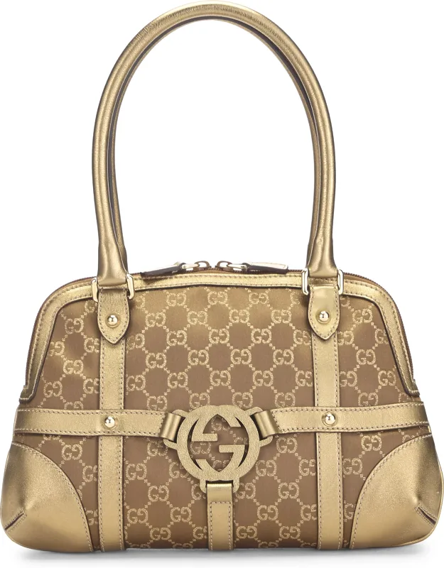 Gold Gg Lurex Reins Shoulder Bag
