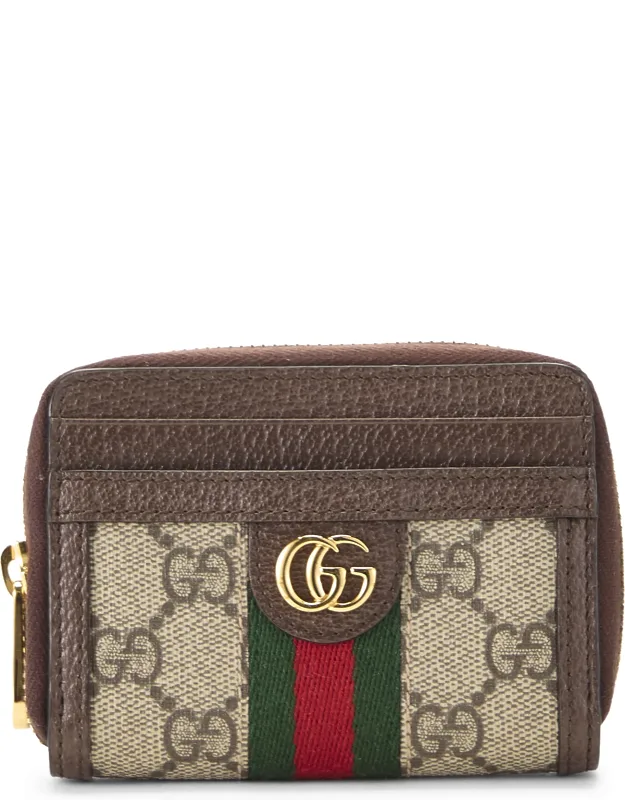 Original Gg Supreme Canvas Ophidia Card Holder