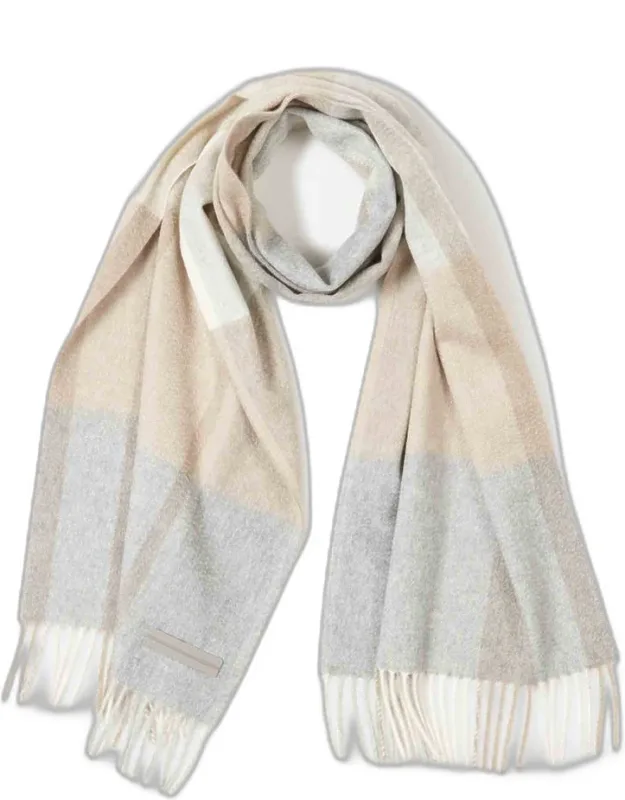 Check Cashmere Scarf