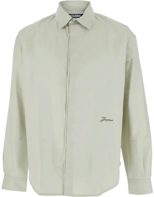 Simon Shirt With Logo Lettering On The Front In Cotton