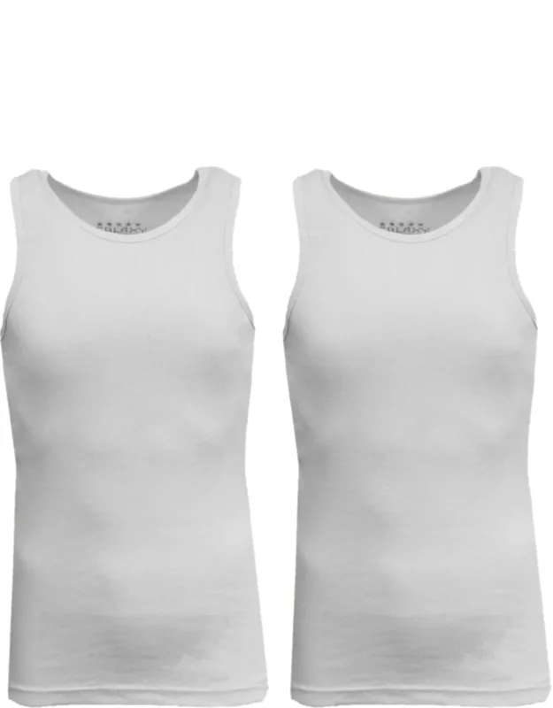 Heavyweight Ribbed Tank Top - 2 Pack