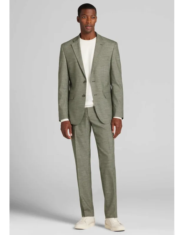 1905 Tailored Fit Donegal Herringbone Suit Jacket