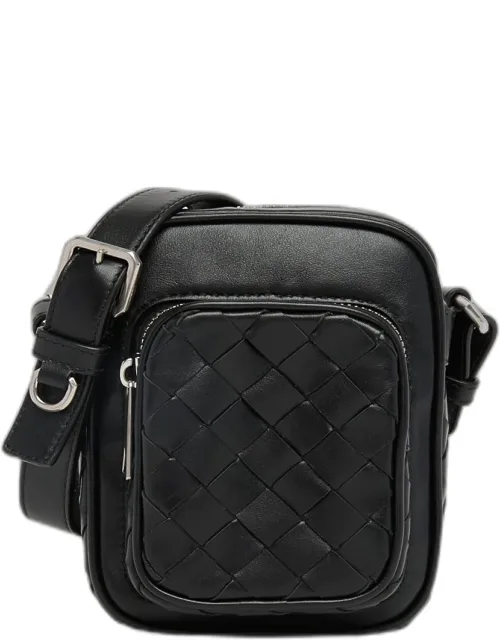 Intrecciato Leather Vertical Crossbody Bag