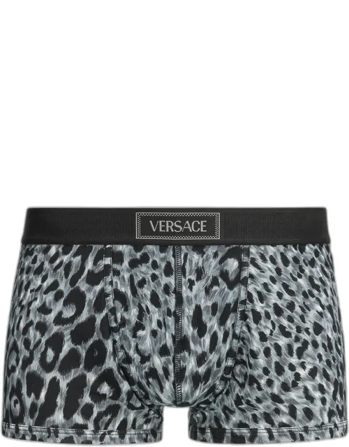 Leopard Vintage Logo Trunks