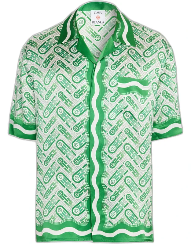 Ping Pong Silk Short-sleeve Shirt