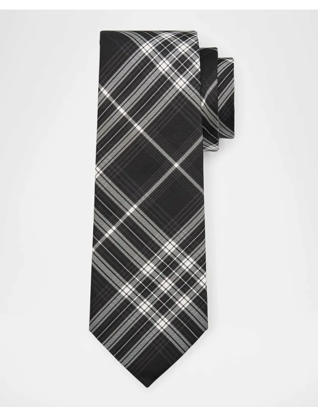 Check Mulberry Silk Tie