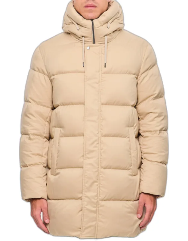 Arendelle Down Jacket With High Collar And Adjustable Hood