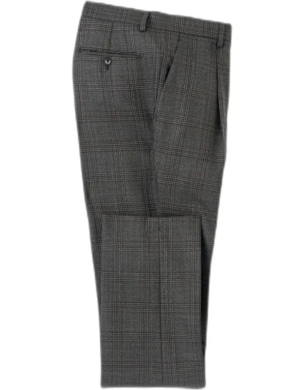 Wool Plaid Suit Pants