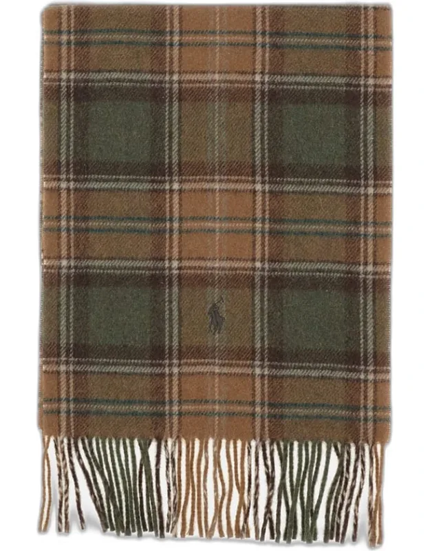 Scarf Recycled Wool Fringe