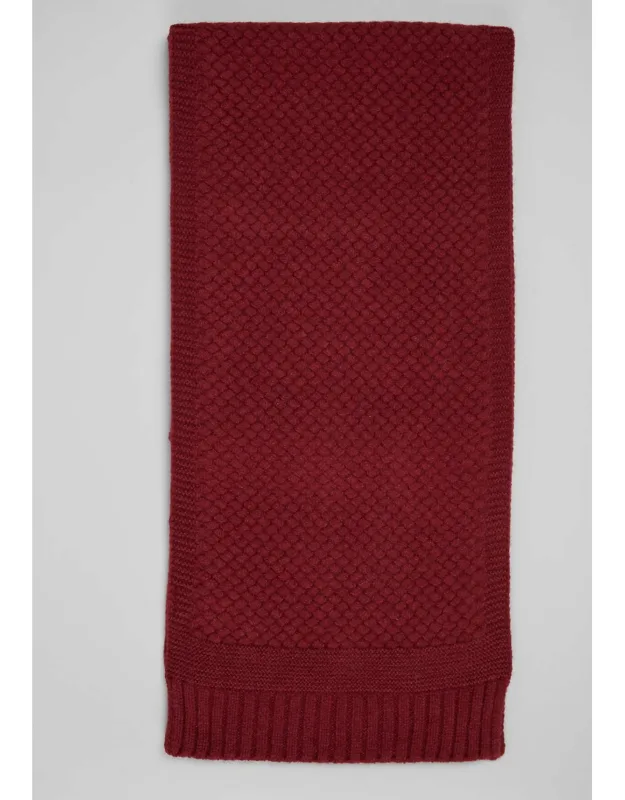 Solid Sampler Textured Knit Scarf