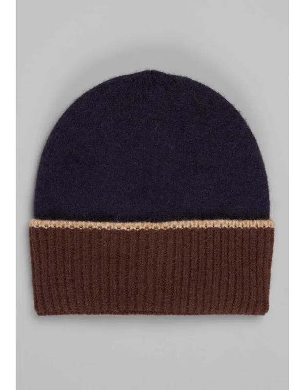 Contrast Cuff Beanie