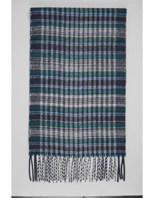 Tonal Mini Plaid Scarf