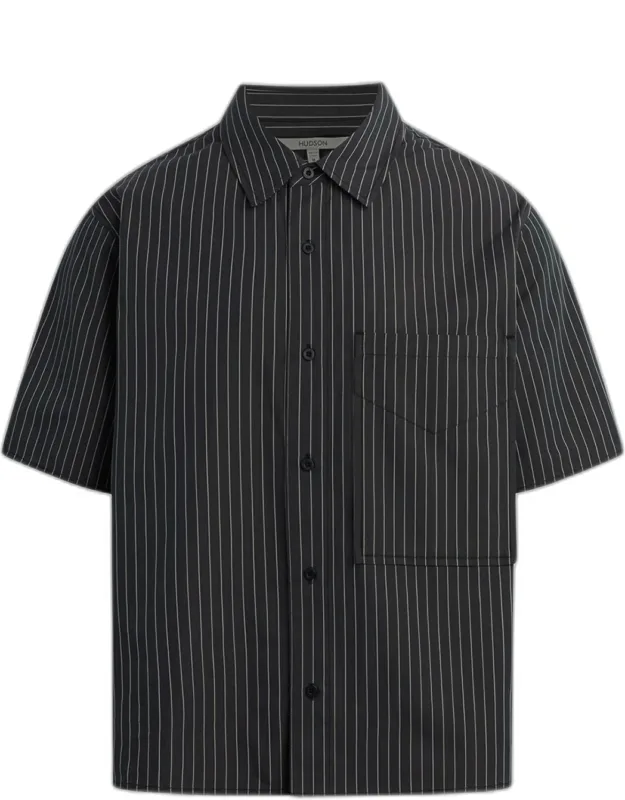 Rex Boxy-fit Poplin Stripe Short-sleeve Shirt