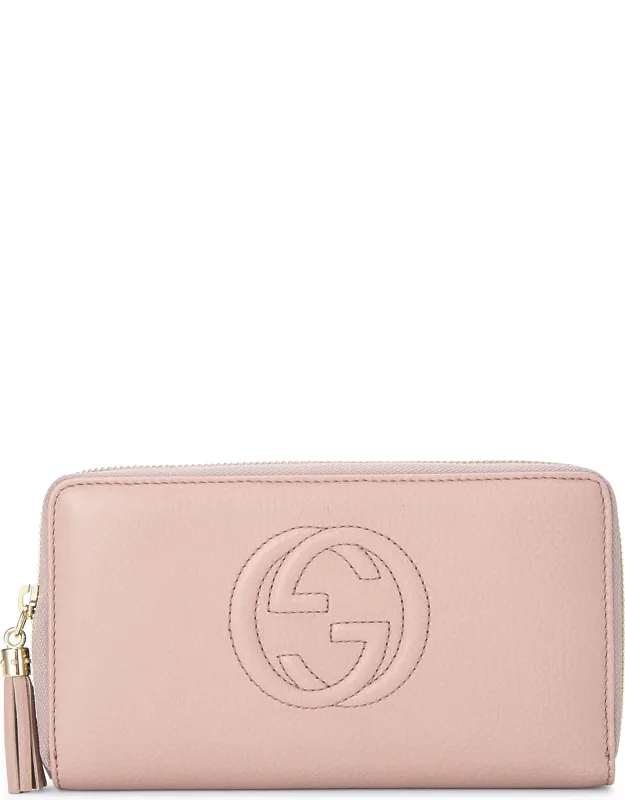 Leather Zip Around Wallet