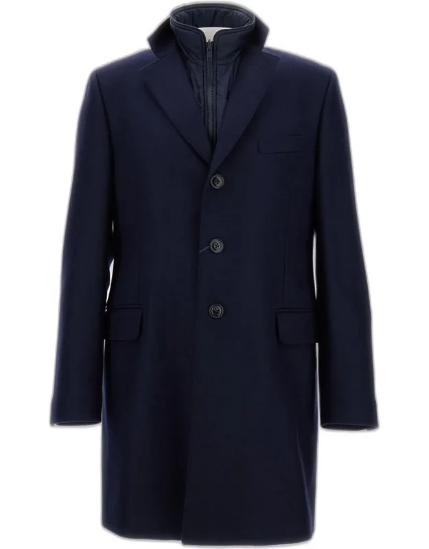 Coat With Padded Detachable Inner Vest