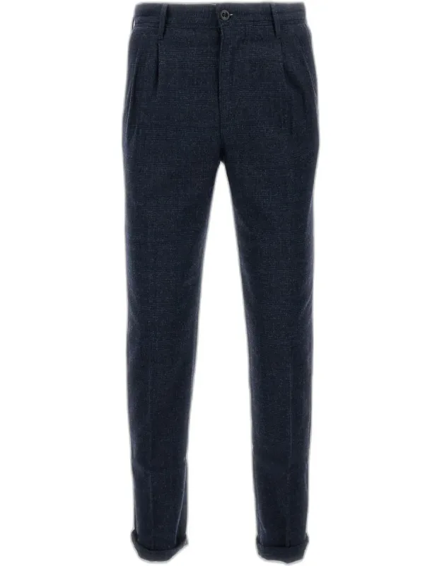Tailored Wool Blend Trousers