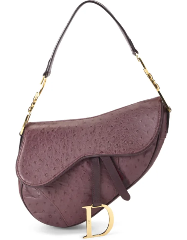 Ostrich Saddle Bag