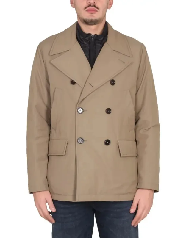 Peacoat Double Front Coat