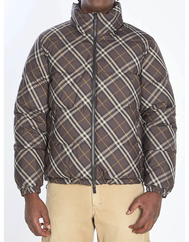 Reversible Check Puffer Jacket