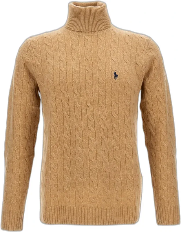 Pullover Turtleneck Embroidered Logo