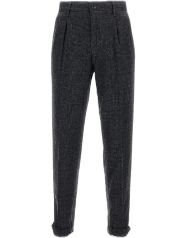Tailored Wool Blend Trousers
