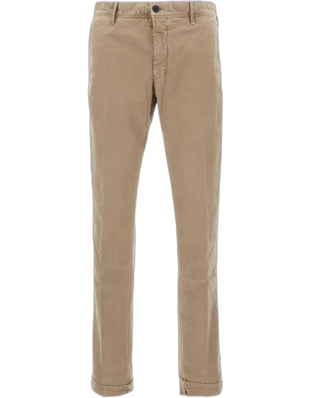 Pants Tailored Model Zip And Button Closure