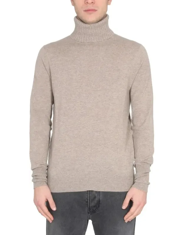 Ribbed Cashmere Turtleneck Sweater