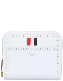 Textured Leather Zipped Wallet