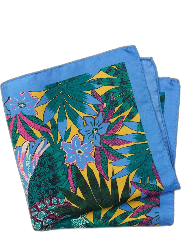 Botanical Silk Pocket Square