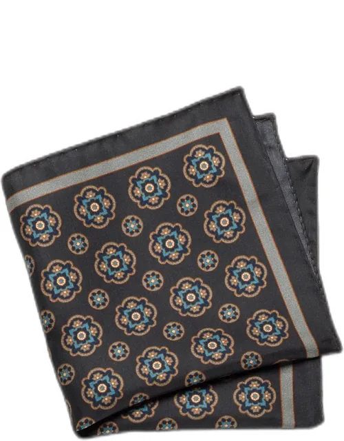 Medallion Silk Pocket Square