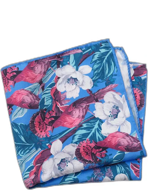 Floral Silk Pocket Square