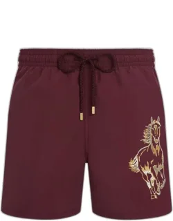 Embroidered Swim Shorts Year Of The Horse - Mdb - Motu