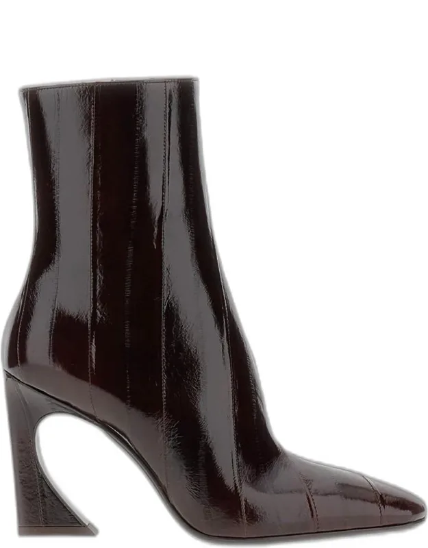 Glossy Ankle Boot