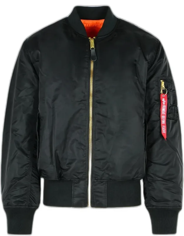 Ma-1 Base Flight Nylon Bomber Jacket