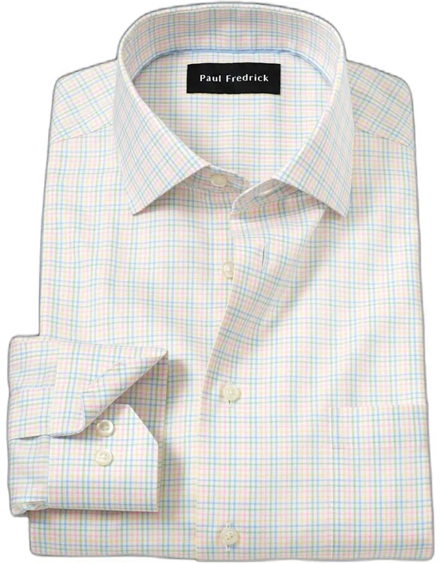 Comfort Stretch Non-iron Check Dress Shirt