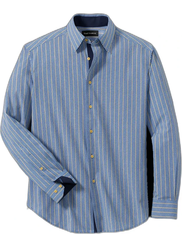 Performance Stretch Stripe Casual Shirt