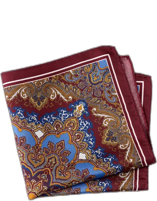 Medallion Silk Pocket Square