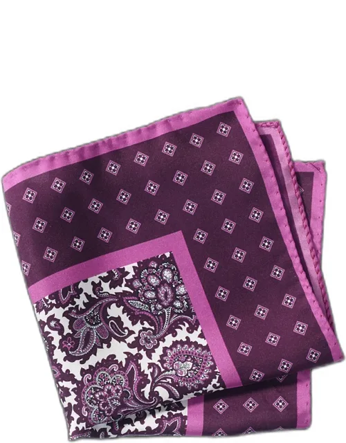 Medallion Silk Pocket Square