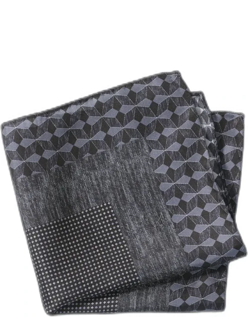 Geometric Silk Pocket Square