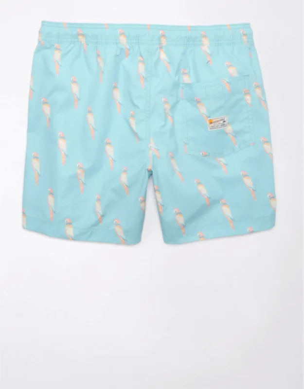 Printed Flex Swim Trunks