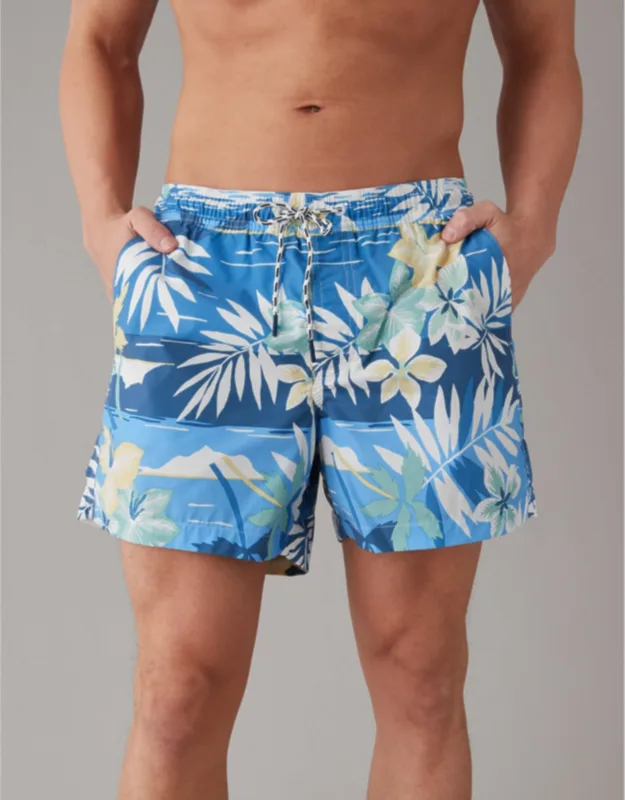 Printed Flex 5" Swim Trunk