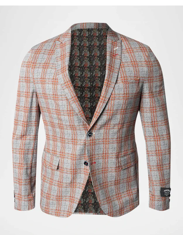 Descartes Spanish Plaid Unconstructed Blazer