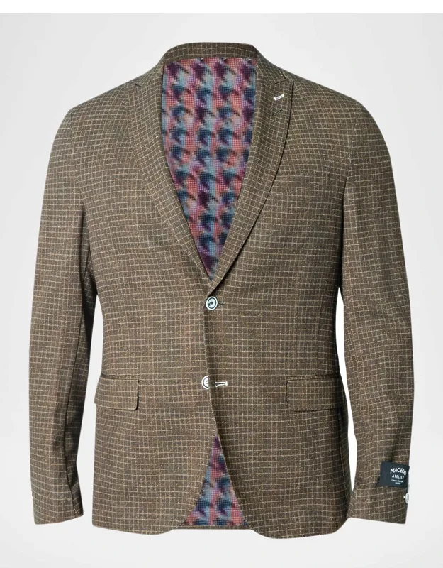 Descartes Vortex Grid Check Unconstructed Blazer