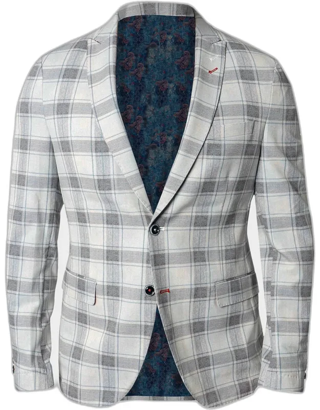 Descartes Brooksy Plaid Unconstructed Blazer