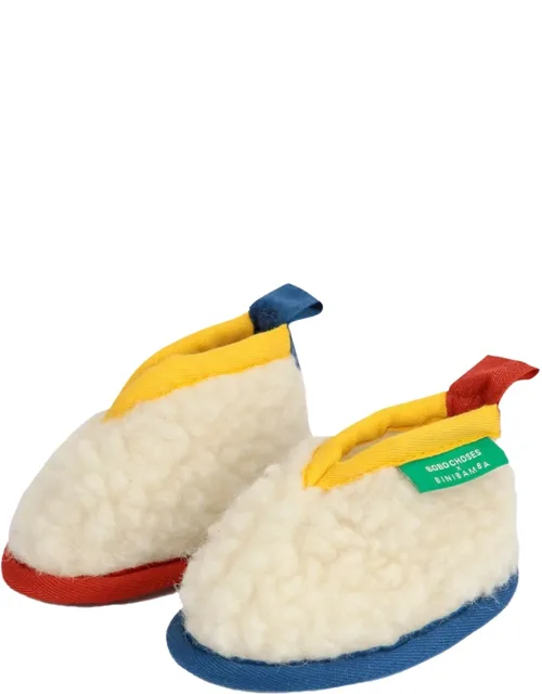 Leather And Shearling Ankle Boot